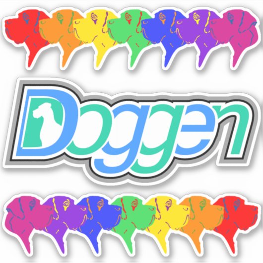 Contour Sticker Great Danes (Voorkant)