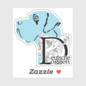 Contour Sticker Texte Grande Danse (Feuille)