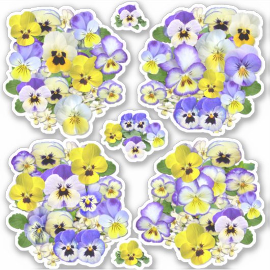 Contour Sticker voor pasteelpansies (Voorkant)