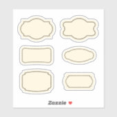  contour voedsel sticker labels (Vel)