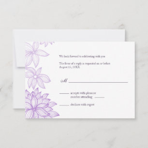 Contoured Bloom Sering Reply Kaart