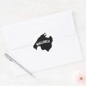 contourictogram van mallorca spanje ronde sticker (Envelop)
