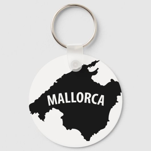 contourictogram van mallorca spanje sleutelhanger (Voorkant)