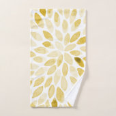 Contours de brosse jaune aquarelle (Serviette à main)