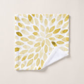 Contours de brosse jaune aquarelle (Gant de toilette)