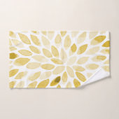 Contours de brosse jaune aquarelle (Serviette à main)