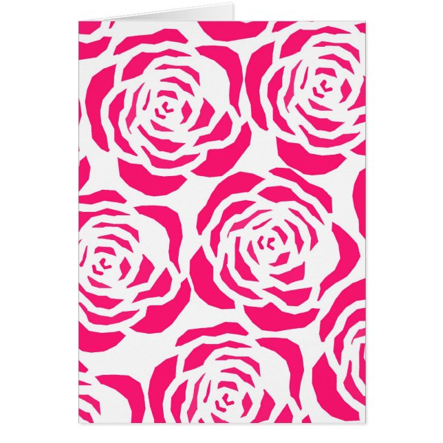 contours de fleurs roses chaudes (Devant)