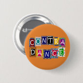 Contra Dance II-Button Ronde Button 5,7 Cm (Voorkant /achterkant)
