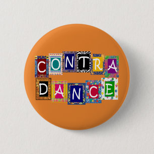 Contra Dance II-Button Ronde Button 5,7 Cm