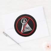 Contra os Illuminati Ronde Sticker (Envelop)