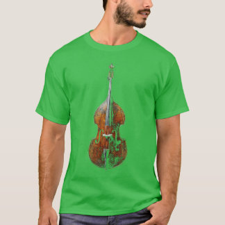 Contrabas Muziekinstrument Kunst Contrabas vriend T-shirt