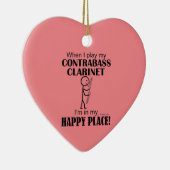 Contrabass Clarinet Happy Place Ceramic Ornament (Rechts)