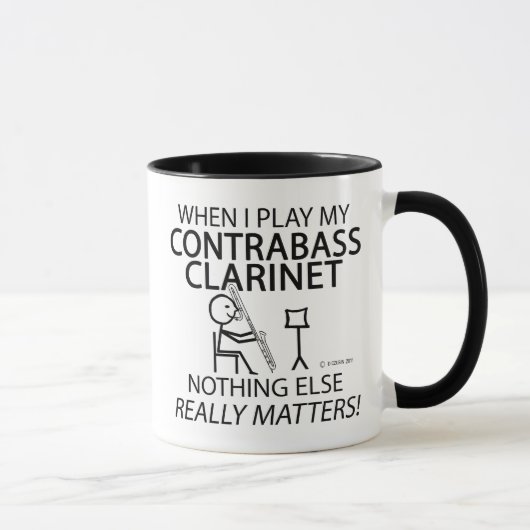Contrabass Clarinet niets anders telt Mok (Rechts)