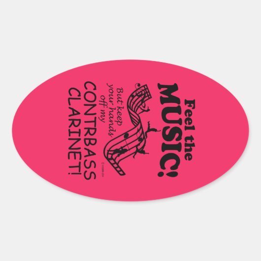 Contrabass Clarinet ziet de Sticker van het muziek (Voorkant)