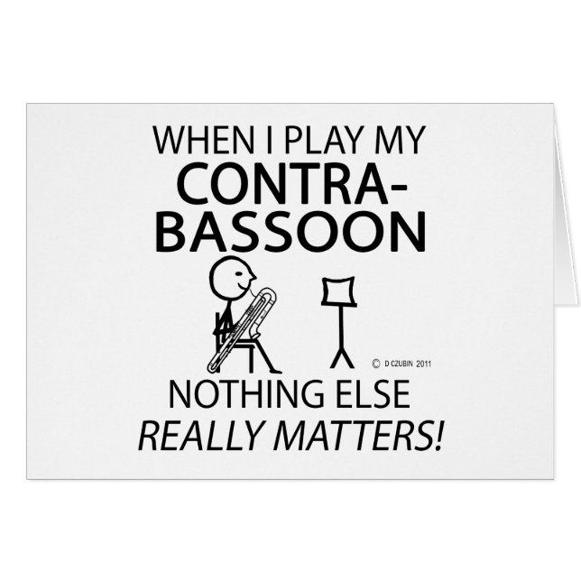 Contrabasson niets anders doet er toe (Voorkant Horizontaal)
