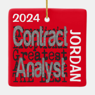Contract Analyst Extraordinaire CUSTOM Keramisch Ornament