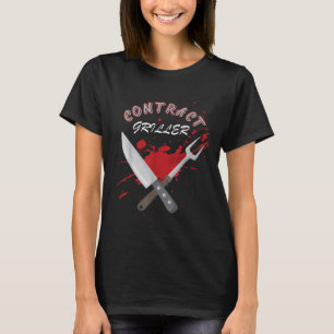 Contract Griller Funny Grill Barbecue BBQ Shirt PU