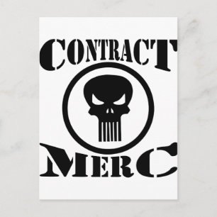 Contract Merc Mercenary Briefkaart