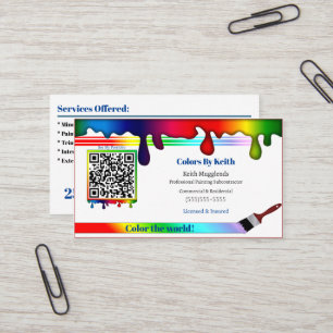 Contractant de peinture Carte de visite personnali