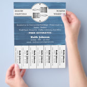 Contractant voor professionele verf-interieurs flyer (Hand)
