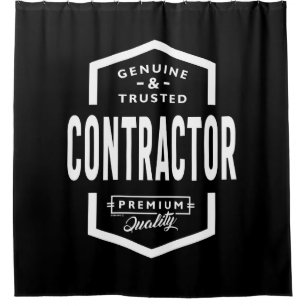 Contractanten Werkgelegenheid Titel Cadeau Douchegordijn
