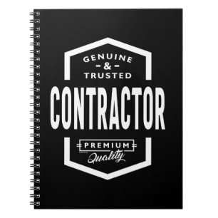 Contractanten Werkgelegenheid Titel Cadeau Notitieboek