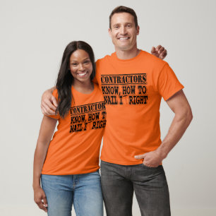 contractanten weten hoe ze het juiste grappige ont t-shirt