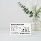 Contracteurs de démolition Carte de visite de dess (Debout devant)