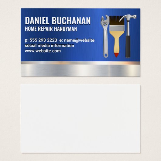 Contractor | Blue Metallic | Hand Tools (Devant & derrière)