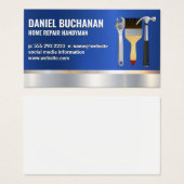 Contractor | Blue Metallic | Hand Tools Visitekaartje (Voorkant /achterkant)