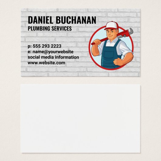 Contractor | Plumber Logo (Devant & derrière)
