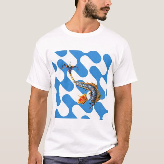 Contrada Capitana dell' Onda (Golf) Palio T-shirt (Voorkant)