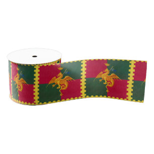 Contrada del Drago (Dragon) Palio di Siena Grosgrain Lint