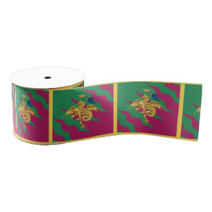 Contrada del Drago (Dragon) Palio di Siena Grosgrain Lint