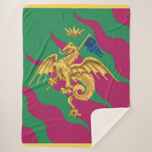 Contrada del Drago (Dragon) Palio di Siena Sherpa Deken