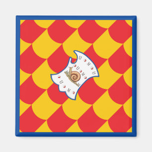 Contrada della Chiocciola (slak) Palio Magneet