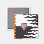 Contrada della Lupa (Zij-Wolf) Palio di Siena Magneet (Voorkant / Achterkant)