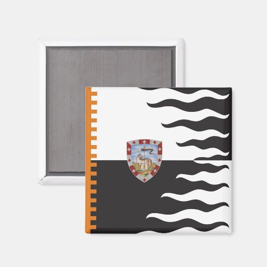 Contrada della Lupa (Zij-Wolf) Palio di Siena Magneet (Voorkant / Achterkant)