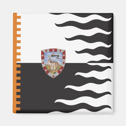 Contrada della Lupa (Zij-Wolf) Palio di Siena Magneet (Voorkant)