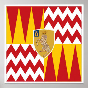 Contrada di Valdimontone (Vallei van de Ram) Poster