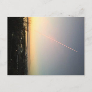 Contrail over Bellingham Bay Briefkaart