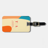 Contrast Abstract Geometric Background Bagagelabel (Voorkant horizontaal)