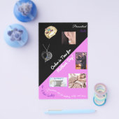 Contrastbare kleine brochure - A6-esque aanpassing (Enkel)