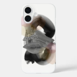 Contraste minimal Art Abstrait iPhone 16 Coque
