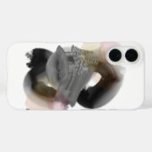 Contraste minimal Art Abstrait iPhone 16 Coque (Verso (horizontal))