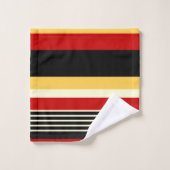 Contrastgeel met rood bad handdoek (Wasdoekje)