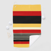 Contrastgeel met rood golfhanddoek (Insitu)