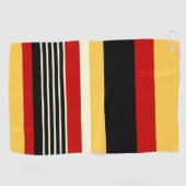 Contrastgeel met rood golfhanddoek (Horizontaal)