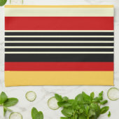 Contrastgeel met rood theedoek (Gevouwen)