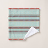 Contrasting gekleurd patroon bad handdoek (Wasdoekje)